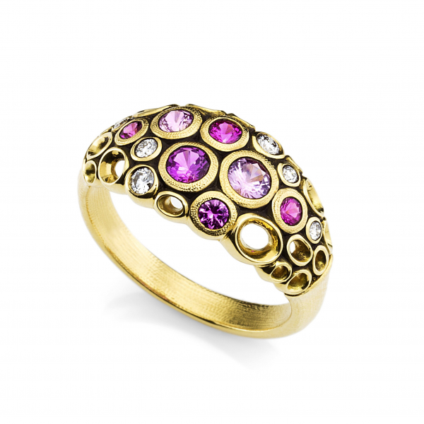Alex Sepkus Sapphire and Diamond Fashion Ring