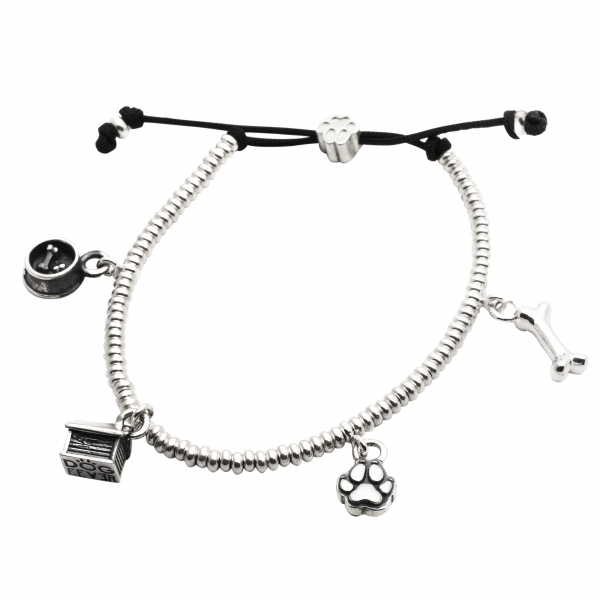 Dog Fever Silver Charm Bracelet