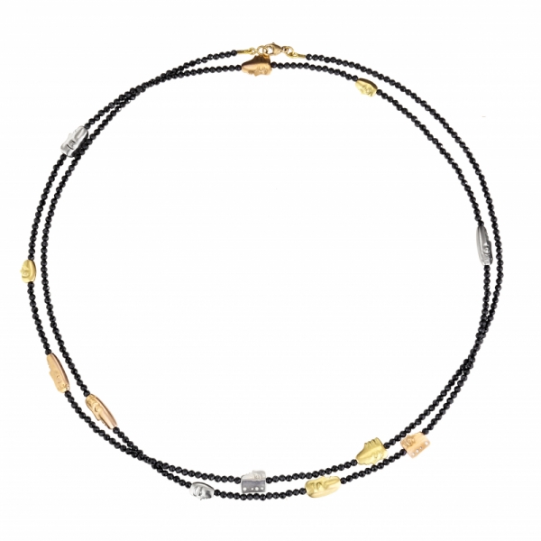 Alex Sepkus The Big Sleep Black Spinel Bead Necklace