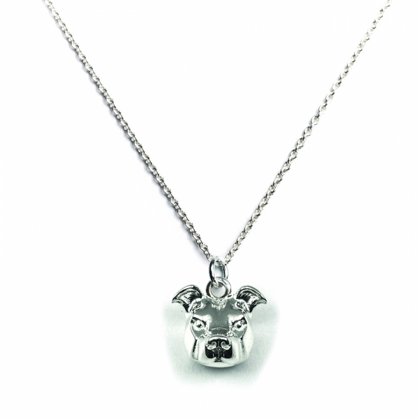 American Staffordshire Silver Pendant