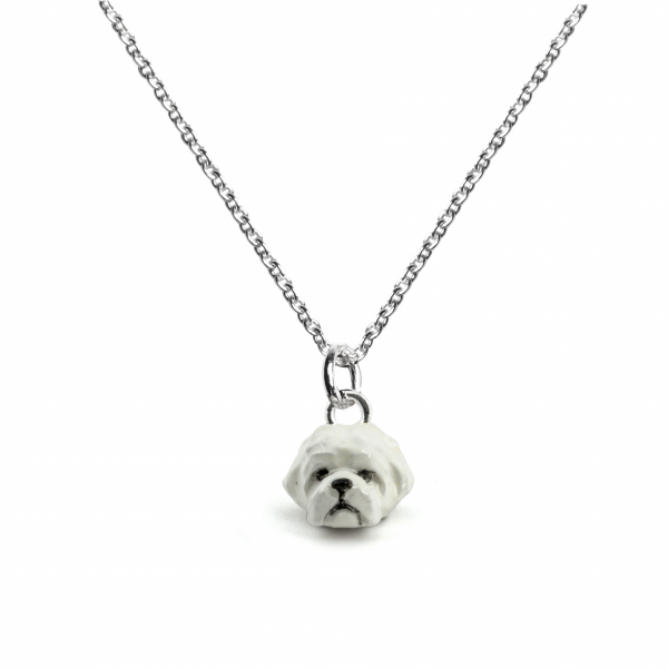 Maltese Enamel Pendant on a link chain