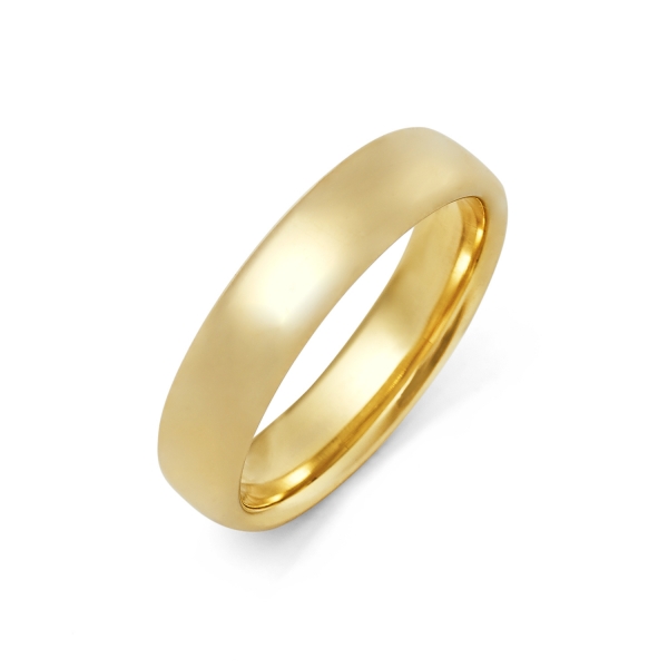 14k Yellow Gold Mens Wedding Band