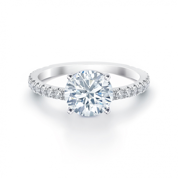 Forevermark solitaire diamond engagement ring