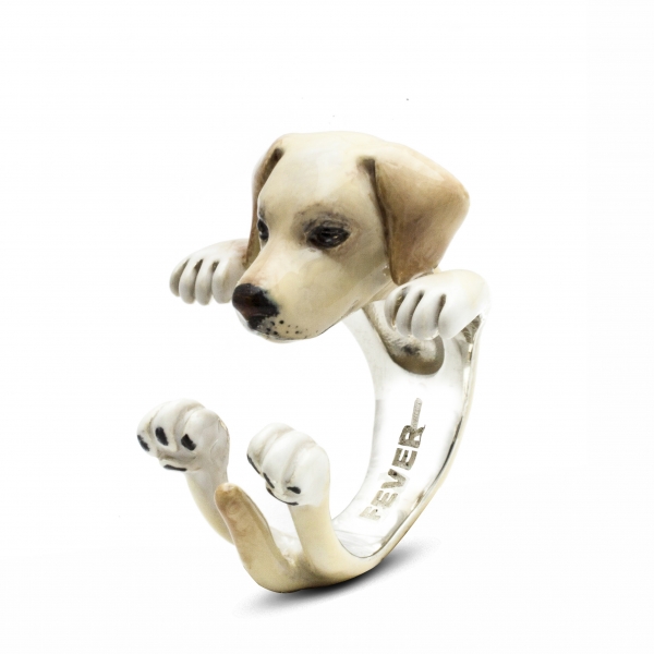 Labrador Enamel Hug Ring