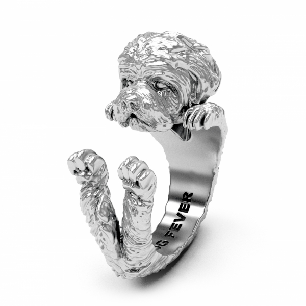 Maltese Silver Hug Ring