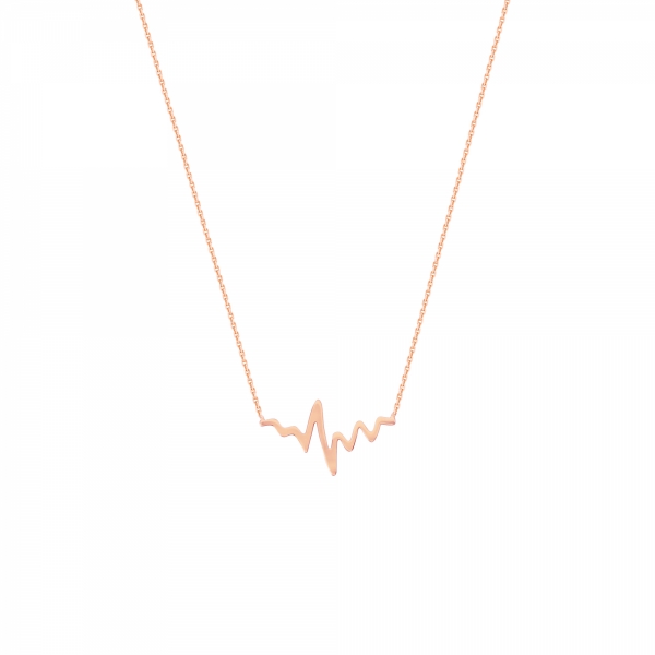 Rose gold Heartbeat necklace