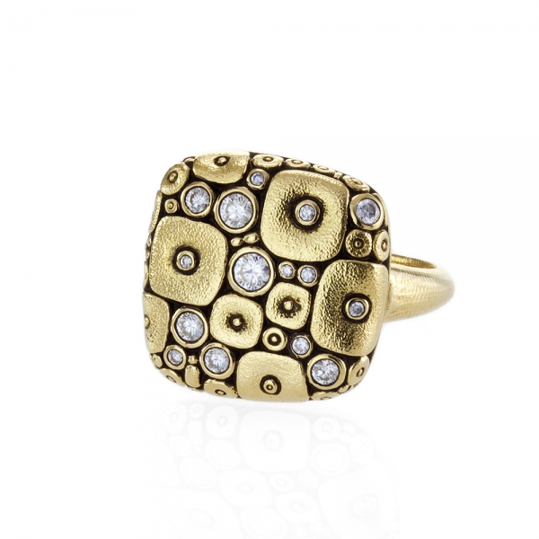 Alex Sepkus Soft Mosaic Diamond Ring