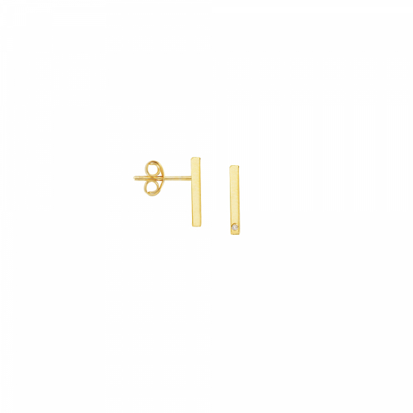 14k Yellow Gold Stud Earrings