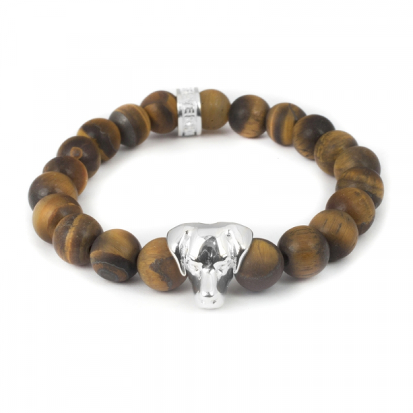 Labrador Tiger's Eye Bead Head Bracelet